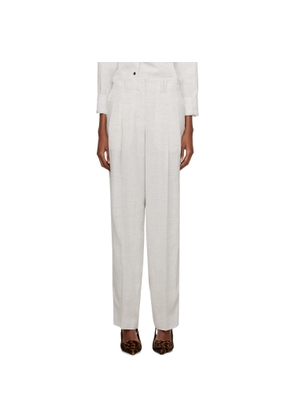 JACQUEMUS Gray Les Sculptures 'Le pantalon Titolo' Trousers