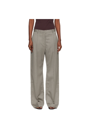 St. Agni Gray Oupa Pintuck Trousers