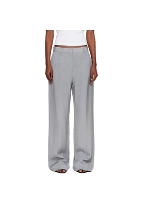 St. Agni Gray Classic Pintuck Trousers