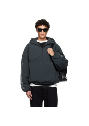Fear of God ESSENTIALS Gray Holiday Tech Nylon Half Zip Anorak