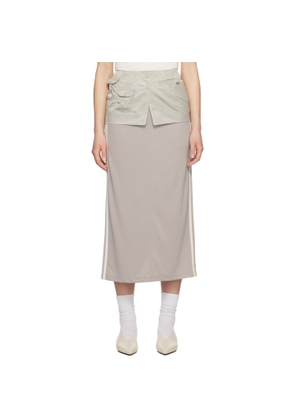 Kijun Green Military Wrap Miniskirt