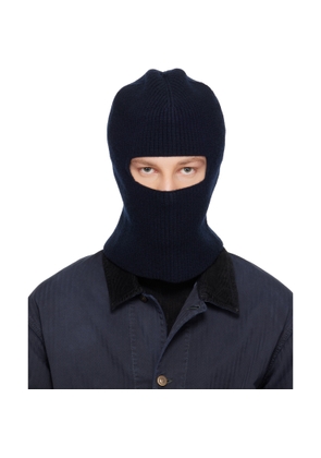 Maison Margiela Navy Virgin Wool Balaclava