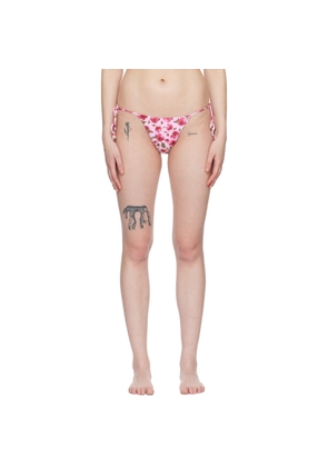 Magda Butrym Pink Self-Tie Bikini Bottom