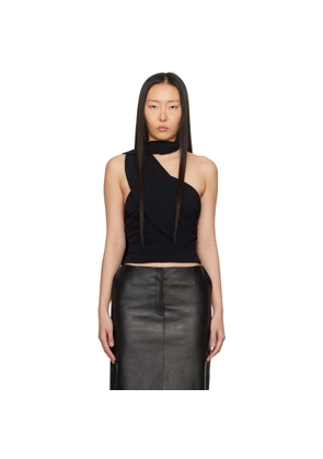 Magda Butrym Black Wrap Top