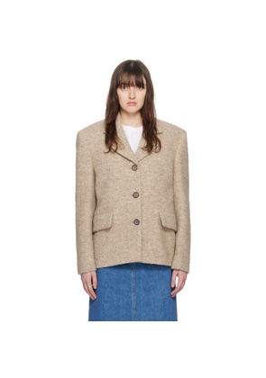 Magda Butrym Beige Button Coat