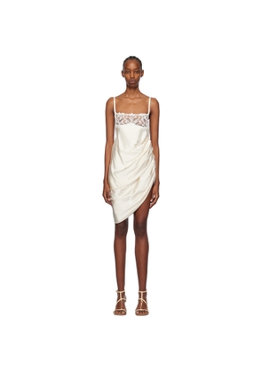 JACQUEMUS Off-White Les Sculptures 'La Saudade brodée' Minidress