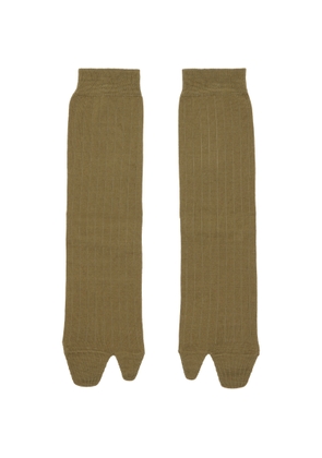 Maison Margiela Khaki Tabi Socks
