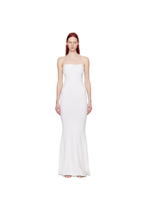 JACQUEMUS White Les Sculptures 'La robe Aro' Maxi Dress