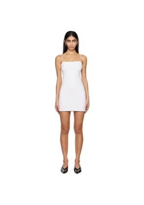 JACQUEMUS White Les Sculptures 'La mini robe Aro' Minidress