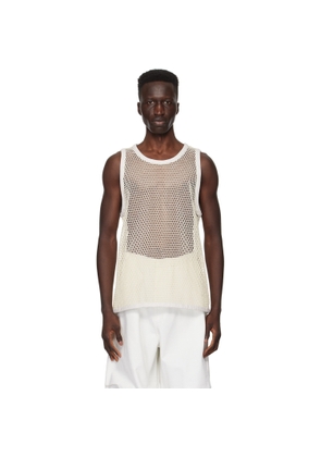 Jil Sander Off-White Scoop Neck Tank Top