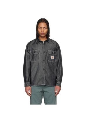 Carhartt Work In Progress Black Tigan Denim Overshirt