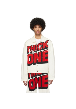 Sky High Farm Workwear Off-White 'Thick One' Denim Jacket