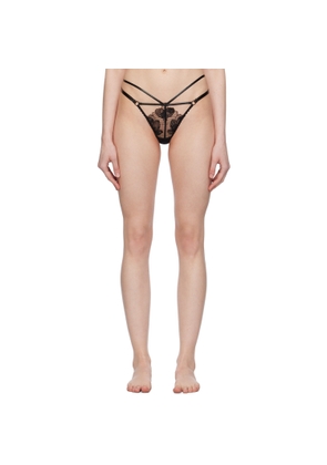 Agent Provocateur Black Litzia Thong
