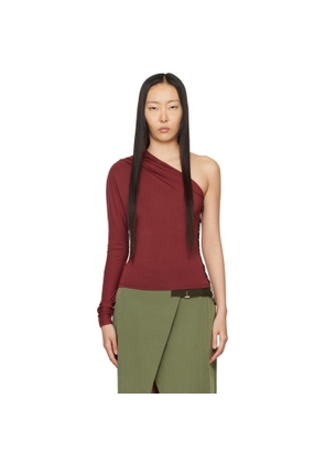 Miaou Burgundy Katia Long Sleeve T-Shirt