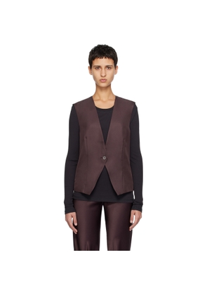 Silk Laundry Brown Slouch Vest