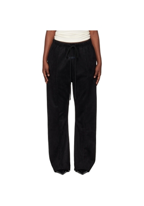 Fear of God ESSENTIALS Gray Holiday Faux-Suede Fleece Flare Lounge Pants