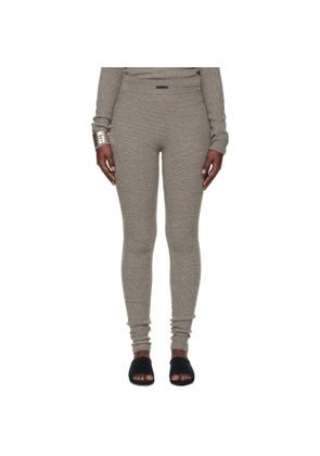 Fear of God ESSENTIALS Brown Holiday Waffle Leggings