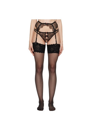 Agent Provocateur Black Lorna Garter Belt