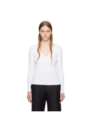 MM by Max Mara White Calcio Sweater