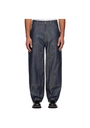 Carhartt Work In Progress Blue OG Double Knee Jeans