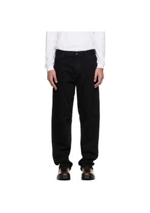 Carhartt Work In Progress Black Single Knee Jeans