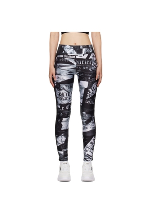 Versace Jeans Couture Black Print Leggings