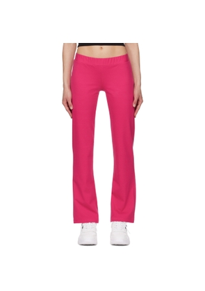 Versace Jeans Couture Pink Crystal-Cut Lounge Pants