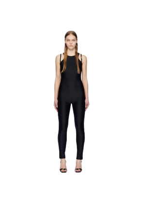 Versace Jeans Couture Black Crystal-Cut Jumpsuit