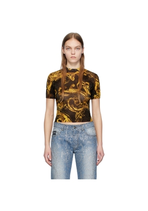 Versace Jeans Couture Black Graphic T-Shirt