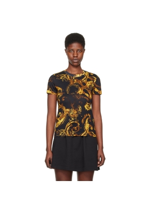 Versace Jeans Couture Black Watercolor Couture T-Shirt