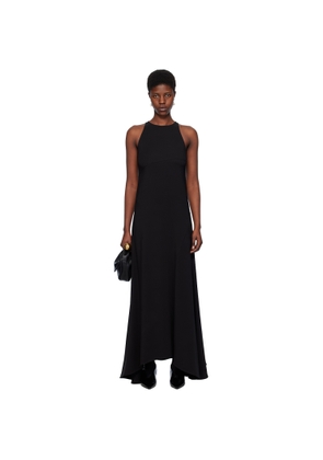 Jil Sander Black Flared Maxi Dress