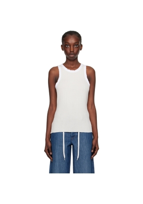 A.P.C. White Natacha Ramsay-Levi Edition Lemaitre Tank Top
