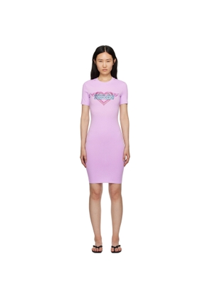 Versace Jeans Couture Purple Crystal Midi Dress