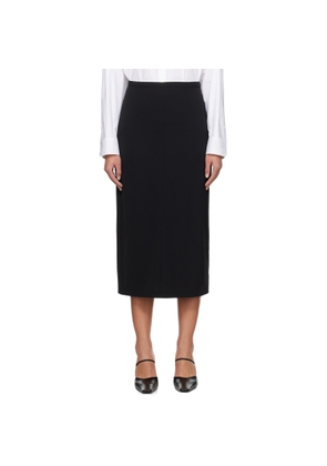 The Row Black Matias Midi Skirt