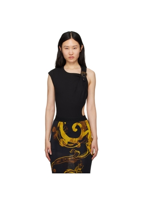 Versace Jeans Couture Black Buckle Bodysuit