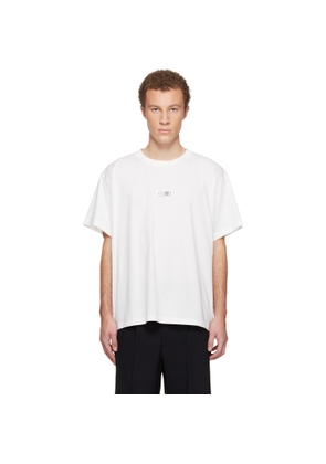 MM6 Maison Margiela Off-White Numeric Cotton T-shirt