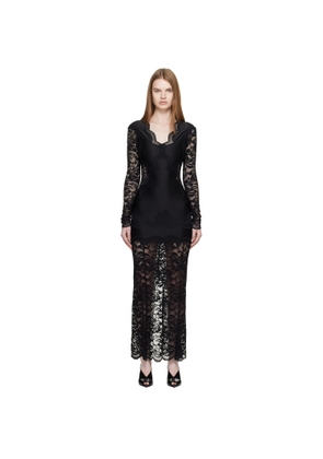 Rabanne Black Lace Maxi Dress
