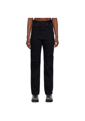 We11done Black Distressed Jeans