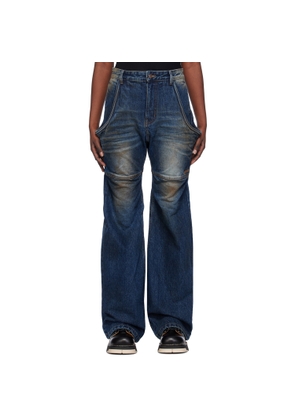 We11done Blue Wire Jeans