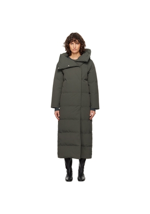 Paloma Wool Khaki Long Pruit Down Coat