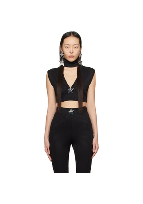 AREA Black Star Stud Turtleneck