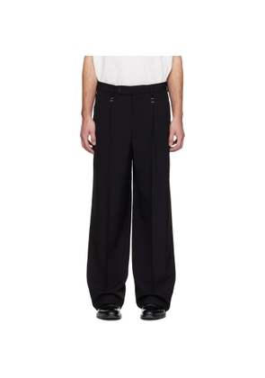 MM6 Maison Margiela Black Stapled Trousers