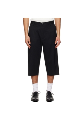 MM6 Maison Margiela Black Virgin Wool Shorts
