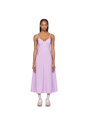 Maison Kitsuné Purple Strap Maxi Dress
