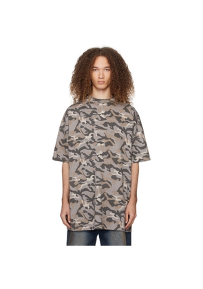 We11done Gray Camo T-Shirt