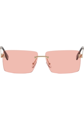 Fendi Gold 'Fendi' Sky Sunglasses