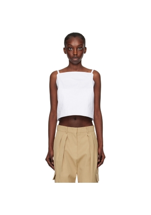 Sportmax White Carmine Tank Top