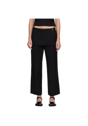 Sandy Liang Black Mott Trousers