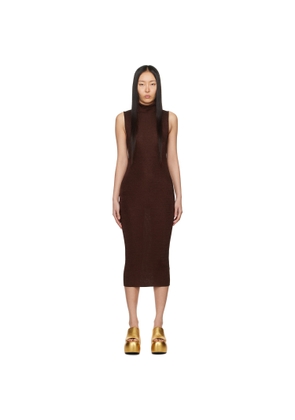 Gauge81 Brown Flora Midi Dress