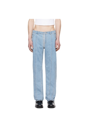 Mugler Blue Zip Jeans